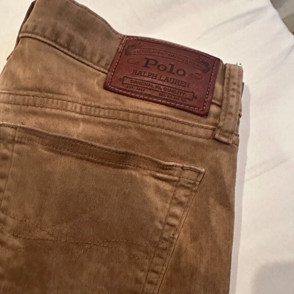 RALPH LAUREN POLO Light brown/tan denim jeans - Picture 3 of 5